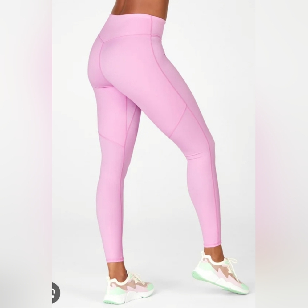 Women $59 designer FABLETICS MOTION 365 Pink High-Waisted Leggings size small S